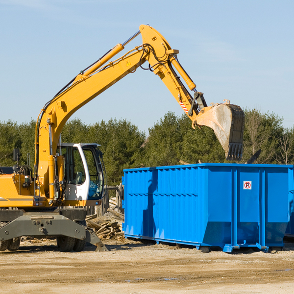 what are the rental fees for a residential dumpster in Tobias